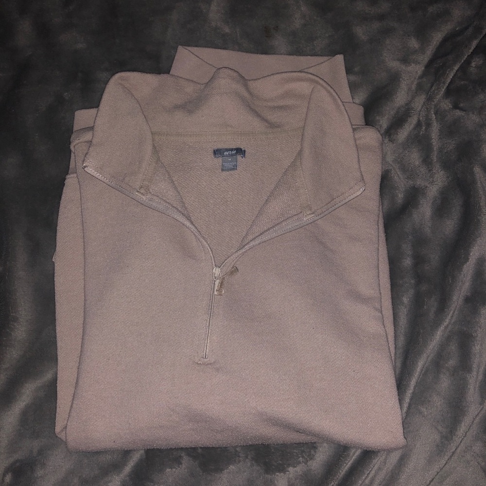 Aerie Tan 1/4 Zip